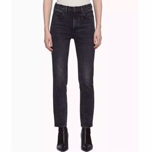 Rag and Bone Ankle Cigarette Jeans Black Bunnys 26